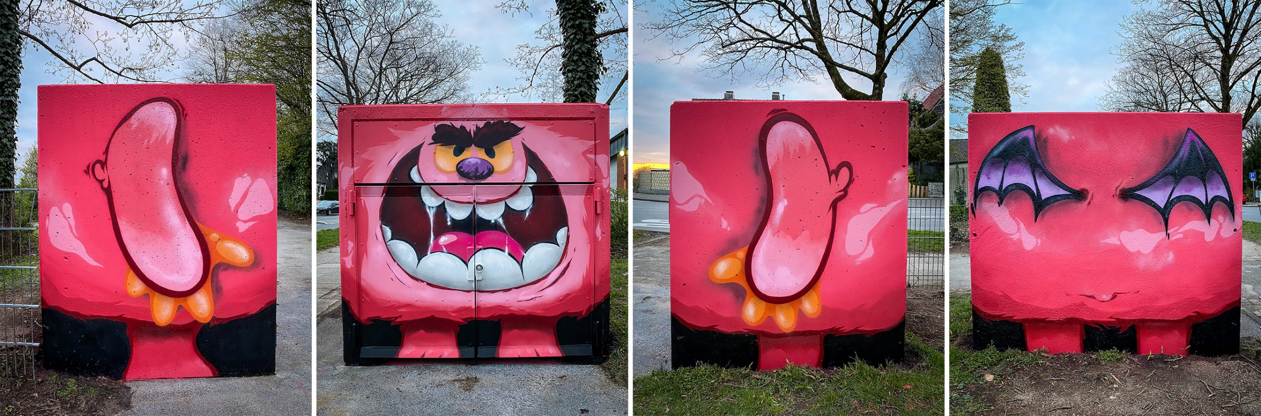 Monster Mülleimer Graffiti 2